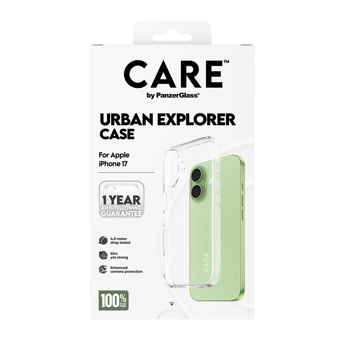 CARE™ by PanzerGlass® Urban Explorer Case Transparent iPhone 17
